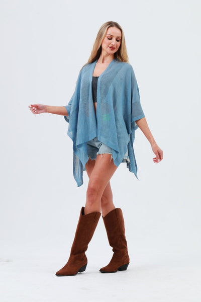 Oversized Mesh Knit Kimono – Lightweight & Airy Cover-Up 🌬️🧥