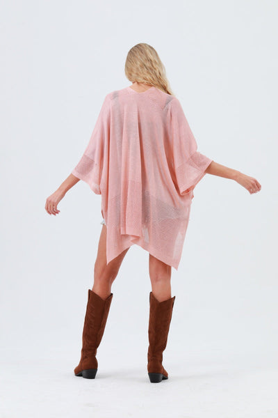Oversized Mesh Knit Kimono – Lightweight & Airy Cover-Up 🌬️🧥