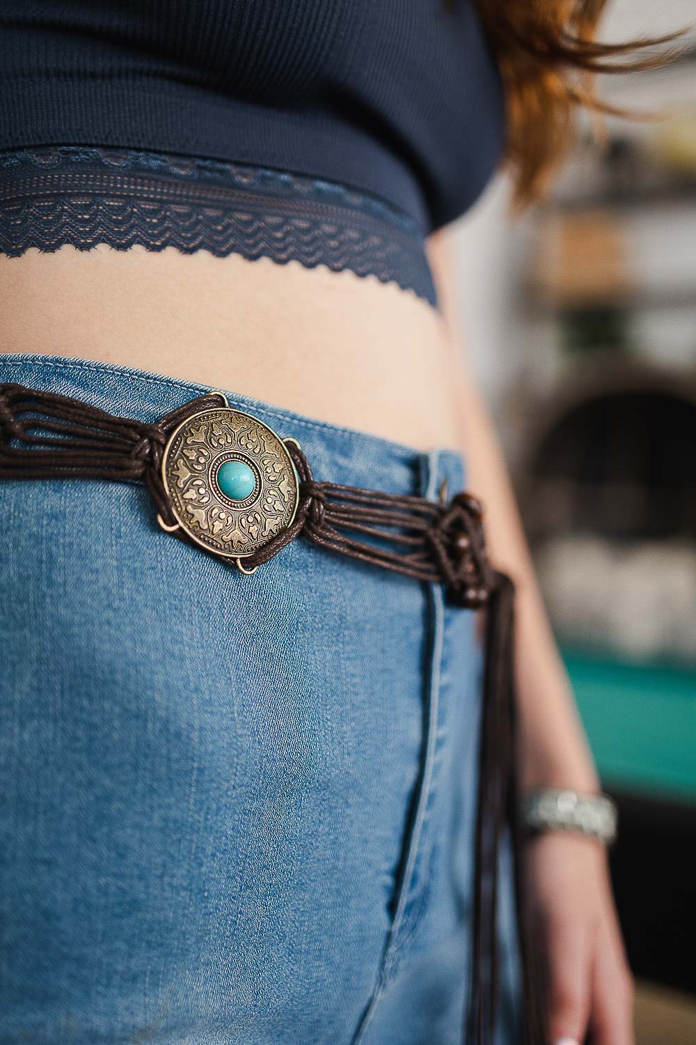Boho Medallion Macrame Belt – The House of Gentry display picture 1