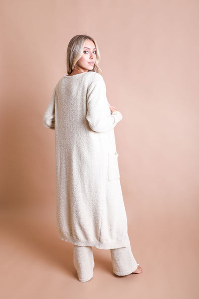 Boucle Longline Cardigan Ponchos