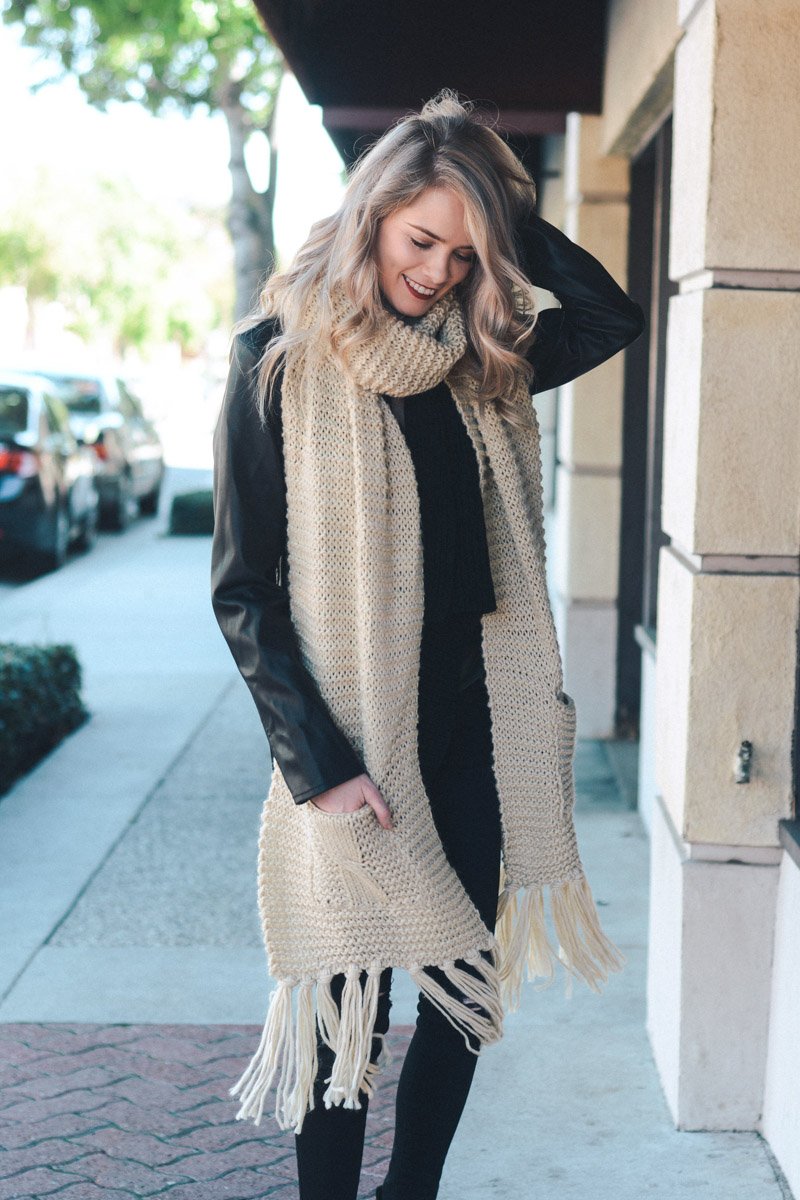 Chunky Oversized Pocket Scarf (7 colors) – The House of Gentry
