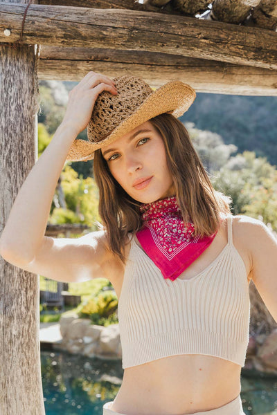 Flower Field Bandana Hats & Hair