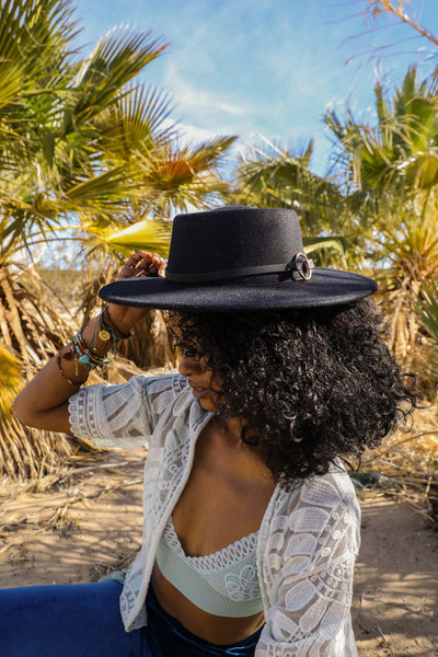 Gold Ring Buckle Bolero Hat Hats