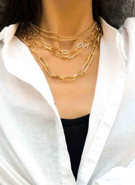 Chain Necklace Stack (2 colors)