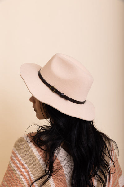 Pinched Front Western Style Hat Hats Nude