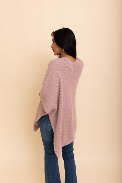 Relax & Chill Summer Nights Boucle Poncho Ponchos
