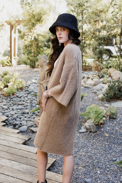 Ultra-Soft Luxe Mohair Knit Cardigan Ponchos