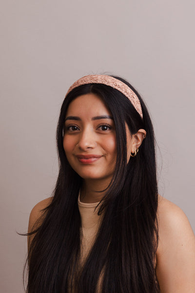 Vegan Leather Patterned Headband Hats & Hair