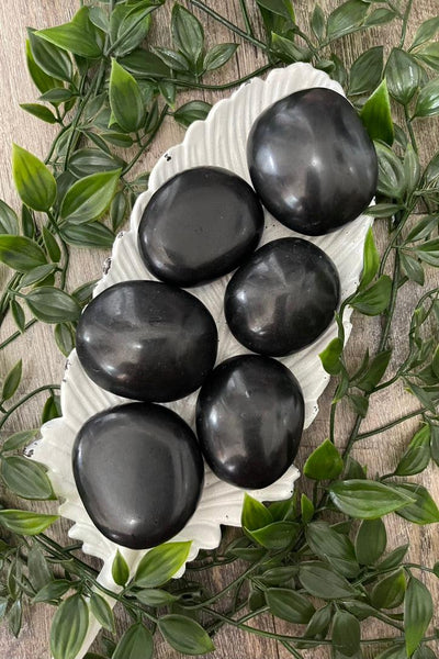 Black Tourmaline Palm Stone