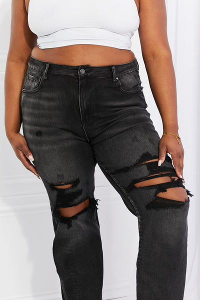 Distressed Loose Fit Jeans