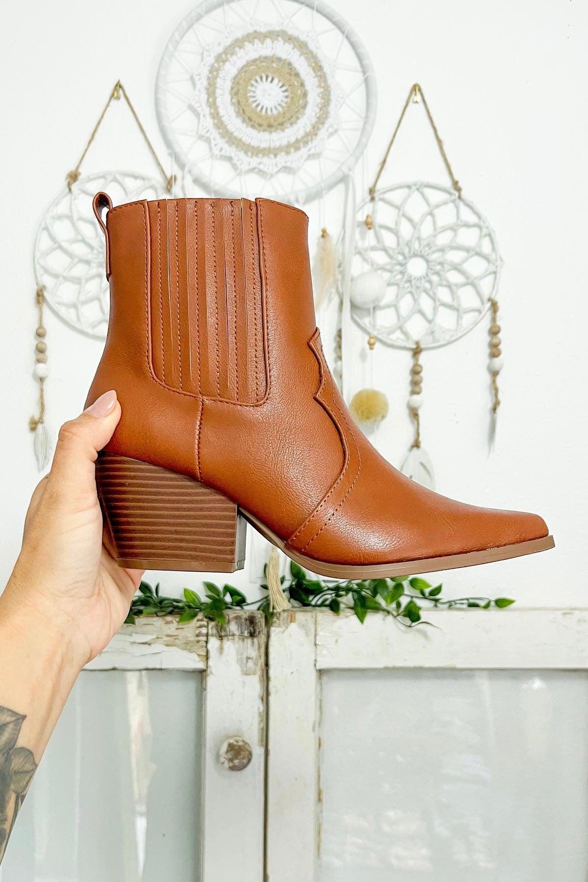 Camel Ankle Bootie