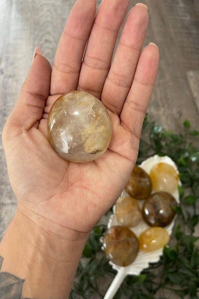 Golden Healer Mini Palm Stone