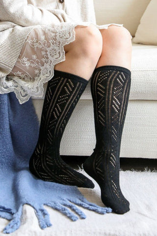 Classic Knit Crew Socks Hats & Hair