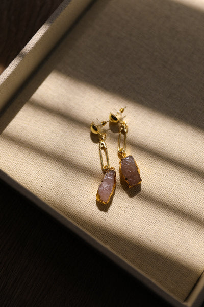 Gem Stone Fashion Earrings Jewelry