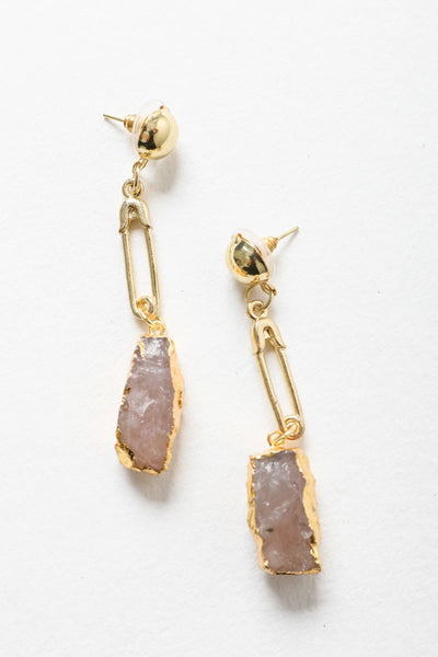 Gem Stone Fashion Earrings Jewelry