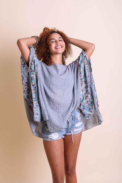 Geometric Embroidered Tunic - 7 colors