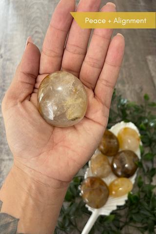 Golden Healer Mini Palm Stone