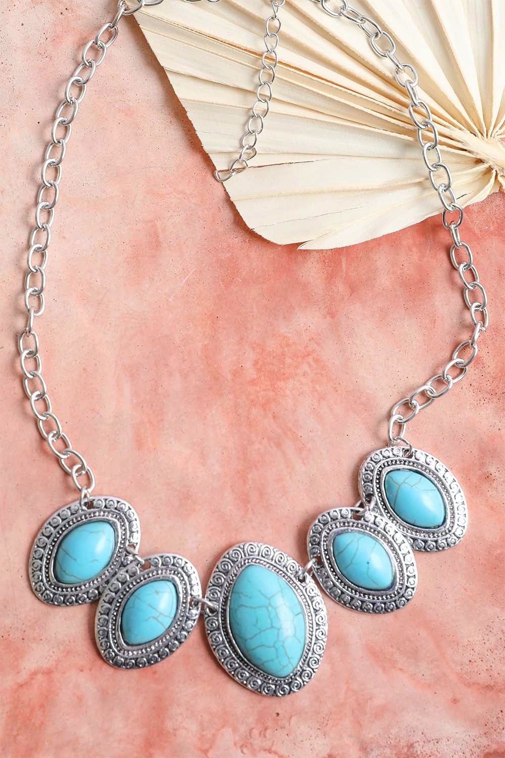 Leaflet Turquoise Necklace Jewelry